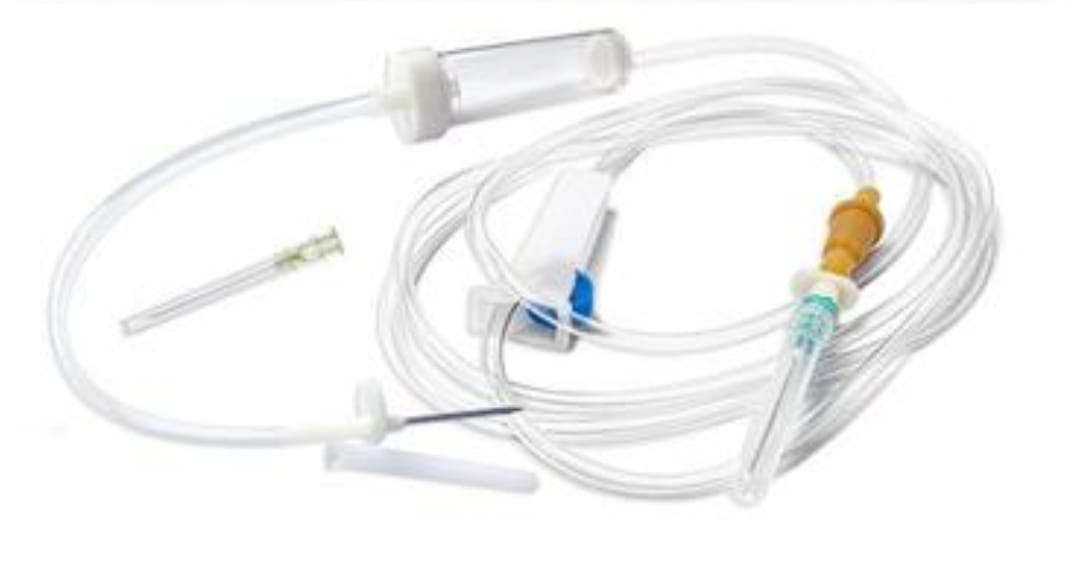 Система для вливання інфузійних розчинів (катетер 18G з пластирем)